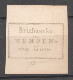 Russia Wenden (Forgery Probe, Proof, MNH)