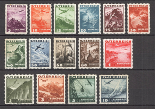 1935 Austria Airmail (CV $180, Full Set)
