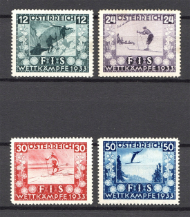 1933 Austria Sport (CV $650, Full Set, MNH/MLH)
