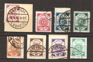 1919 Latvia (Perf 11.5, Full Set, CV $115, Canceled)