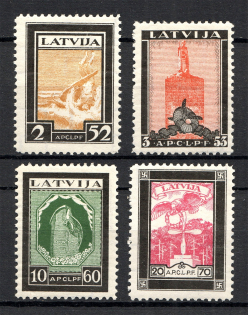 1933 Latvia Airmail (Perf, Full Set, CV $80)