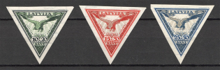 1932 Latvia Airmail (Imperf, Full Set, CV $80)