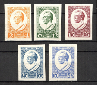 1929 Latvia (Imperf, Full Set, CV $40)