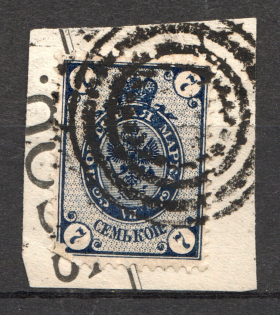 Tiered Circles - Mute Postmark Cancellation, Russia WWI (Mute Type #511)