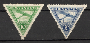 1921 Latvia Airmail (Perf, Full Set, CV $15)