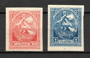 1920 Latvia (Full Set, CV $15, MNH/MH)
