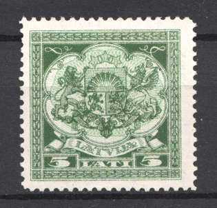 1933 Latvia Airmail (Mi. 219, CV $400, Full Set, MNH)