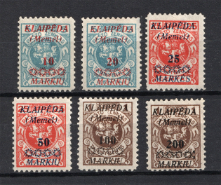 1923 Klaipeda Memel, Germany (Full Set)