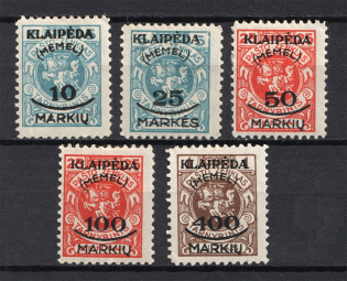 1923 Klaipeda Memel, Germany (Full Set)