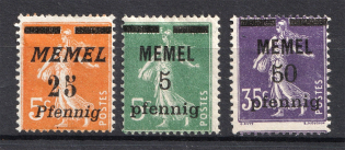 1920-22 Memel, Germany (SHIFTED Perforation, Print Error)