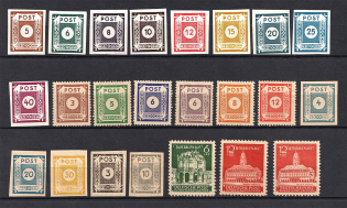 1945 East Saxony, Soviet Russian Zone of Occupation, Germany (Full Sets)
