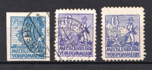 1946 Mecklenburg-Vorpommern, Soviet Russian Zone of Occupation, Germany (CV $170, Canceled/MH)