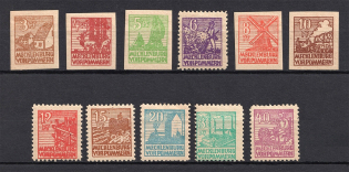 1946 Mecklenburg-Vorpommern, Soviet Russian Zone of Occupation, Germany (CV $15, Full Set)