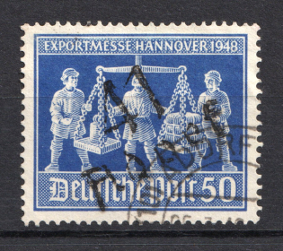 1948 50pf District 41 Chemnits Emergency Issue Soviet Russian Zone of Occupation, Germany (Canceled)