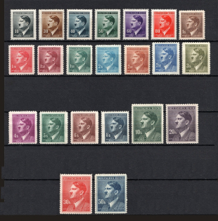 1942 Bohemia and Moravia, Germany (Full Set, CV $10, MNH)