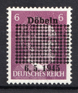 1945 Dobeln, Local Mail, Soviet Russian Zone of Occupation, Germany (Full Set)