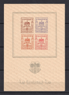 1946 Finsterwalde, Local Mail, Soviet Russian Zone of Occupation, Germany (Big Size, Block, CV $95)