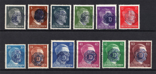 1945 Lobau, Local Mail, Soviet Russian Zone of Occupation, Germany (Violet Overprint)