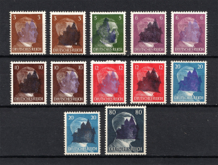 1945 Schwarzenberg, Local Mail, Soviet Russian Zone of Occupation, Germany (Violet Overprint)