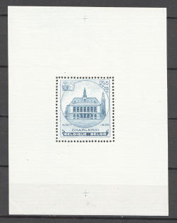 1936 Belgium Block Sheet CV 90 EUR (MNH)