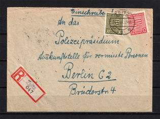 1946 Germany Soviet Russian Occupation Zone Zeitz R cover