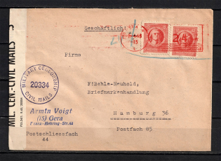 1946 Germany Soviet Russian Occupation Zone Gera Thuringen censorship cover