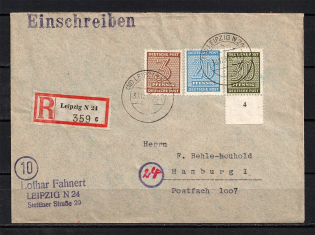 1945 Germany Soviet Russian Occupation Zone Leipzig R cover CV 50 EUR
