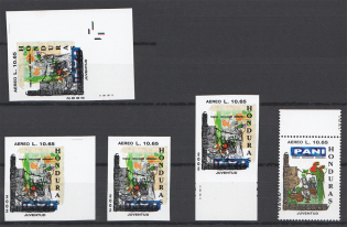 2002 Honduras (Inverted Black Colour, Print Error, MNH)