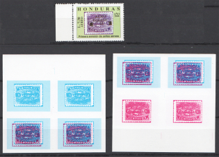 2000 Honduras (Inverted and Shifted Pink, Print Error, MNH)