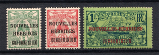 1910 New Hebrides, French Colonies (CV $40)