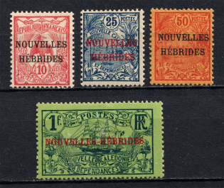 1908 New Hebrides, French Colonies (CV $65)