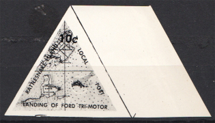 1967 Rattlesnake Island (Black instead Red, Inverted Map, Print Error, MNH)