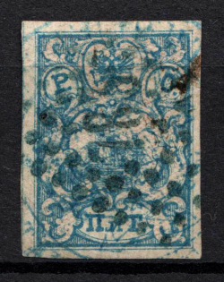 1866 2pi ROPiT Offices in Levant, Russia (Without Shadow Lines, Signed, Canceled)