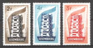 1956 Luxembourg CV 700 EUR (Full Set, MNH)