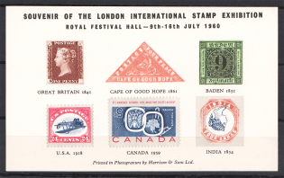 1960 London International Stamp Exhibition Souvenir Block