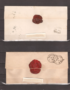 Germany Service mail two covers with Wax Seal