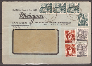 1947 SAAR cover to Saarbrucken