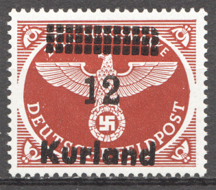 1945 Germany Occupation of Kurland (Perforating, CV $70, MNH)