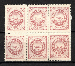 1886 3k Shadrinsk Zemstvo, Russia (Block)