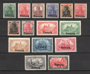 1920 Germany Danzig Gdansk (CV $30, Full Set)