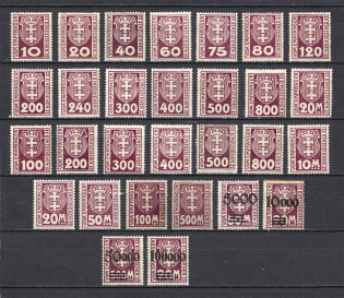 1921-23 Germany Danzig Gdansk (Full Sets)