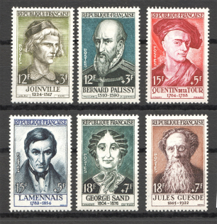 1957 France (CV $20, Full Set)