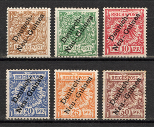 1897-99 New Guinea German Colony (CV $120, Full Set)