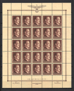 1942 Germany General Government Full Sheet 1.20 Zl +1 Zl (MNH)