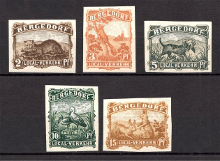 1887 Bergendorf Courier Post, Germany (Imperf, Full Set, CV $70)