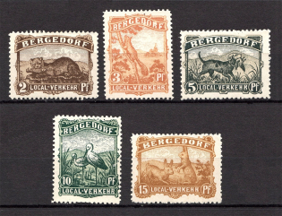 1887 Bergendorf Courier Post, Germany (Perf, Full Set, CV $40)