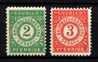 1897 Dessau Courier Post, Germany (Full Set, CV $20)