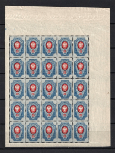 1908-17 20k Empire, Russia (Block, MNH)