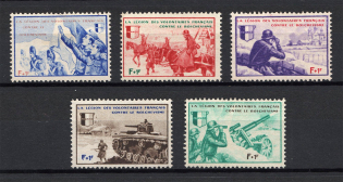 1942 Reich French Legion, Germany (Full Set, MNH)