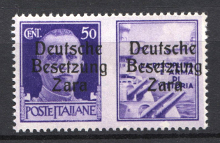 1943 50c Occupation of Zadar, Germany (CV $80, MNH)